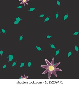 Floral abstract background texture. Seamless flowers pattern.