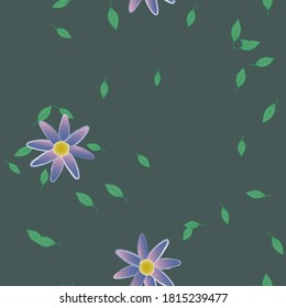 Floral abstract background texture. Seamless flowers pattern.