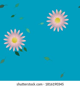 Floral abstract background texture. Seamless flowers pattern.