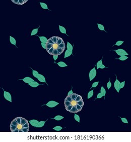 Floral abstract background texture. Seamless flowers pattern.