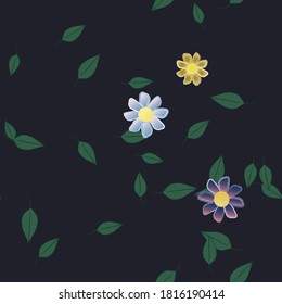 Textura de fondo floral abstracta. Patrón de flores sin foco.