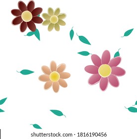 Abstrakte florale Hintergrundtextur. Nahtlose Blumenmuster.