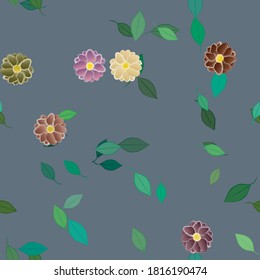 Abstrakte florale Hintergrundtextur. Nahtlose Blumenmuster.