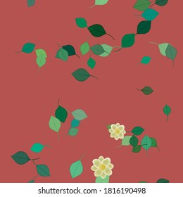 Floral abstract background texture. Seamless flowers pattern.