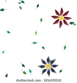 Floral abstract background texture. Seamless flowers pattern.