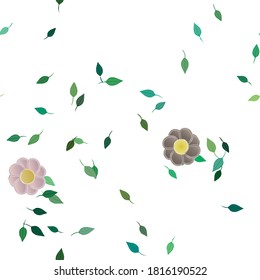 Floral abstract background texture. Seamless flowers pattern.