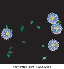 Floral abstract background texture. Seamless flowers pattern.