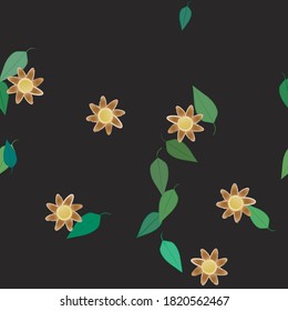 Floral abstract background texture. Seamless flowers pattern.