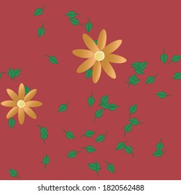 Floral abstract background texture. Seamless flowers pattern.