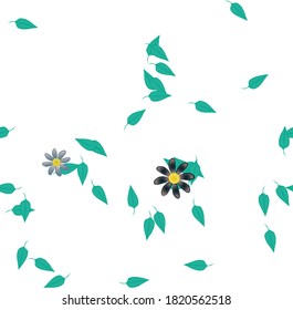 Floral abstract background texture. Seamless flowers pattern.