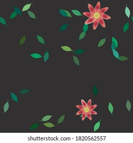 Floral abstract background texture. Seamless flowers pattern.