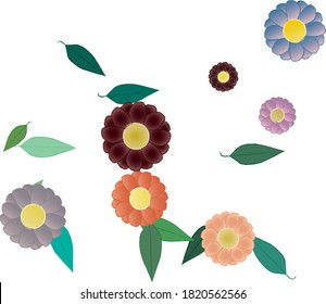 Floral abstract background texture. Seamless flowers pattern.