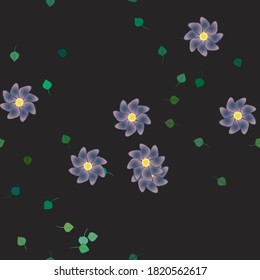 Floral abstract background texture. Seamless flowers pattern.