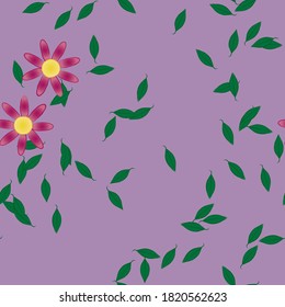 Floral abstract background texture. Seamless flowers pattern.