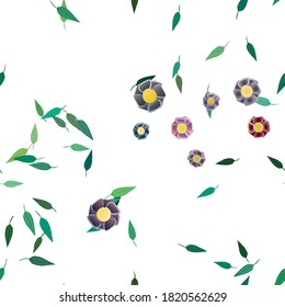 Floral abstract background texture. Seamless flowers pattern.