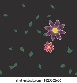 Floral abstract background texture. Seamless flowers pattern.