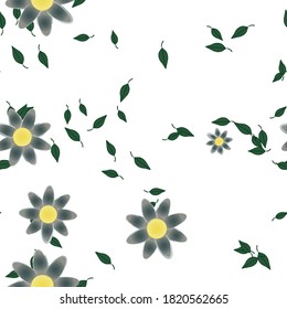 Floral abstract background texture. Seamless flowers pattern.