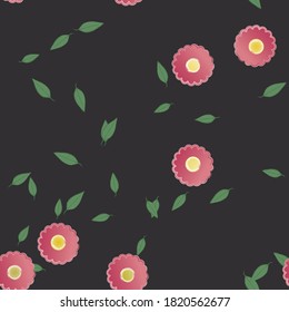 Floral abstract background texture. Seamless flowers pattern.