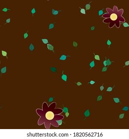 Floral abstract background texture. Seamless flowers pattern.