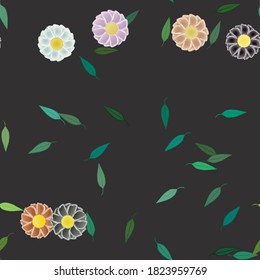 Textura de fondo floral abstracta. Patrón de flores sin foco.