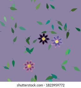 Floral abstract background texture. Seamless flowers pattern.
