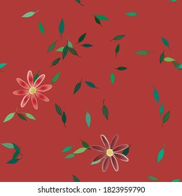 Floral abstract background texture. Seamless flowers pattern.