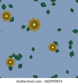 Floral abstract background texture. Seamless flowers pattern.