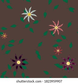 Textura de fondo floral abstracta. Patrón de flores sin foco.
