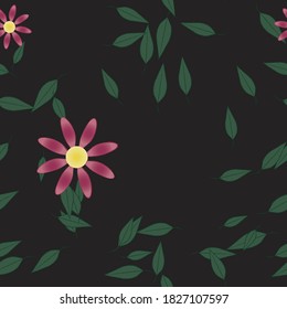 Textura de fondo floral abstracta. Patrón de flores sin foco.
