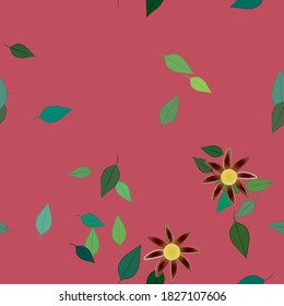 Floral abstract background texture. Seamless flowers pattern.