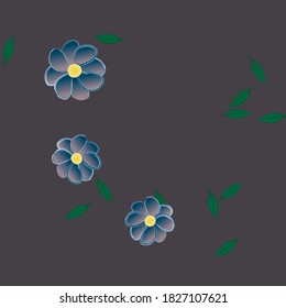Floral abstract background texture. Seamless flowers pattern.