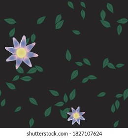 Floral abstract background texture. Seamless flowers pattern.