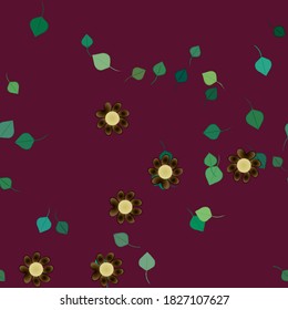 Floral abstract background texture. Seamless flowers pattern.