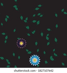 Floral abstract background texture. Seamless flowers pattern.