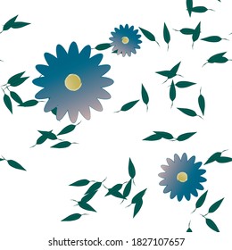 Floral abstract background texture. Seamless flowers pattern.