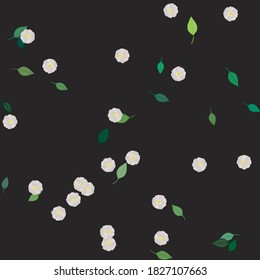 Floral abstract background texture. Seamless flowers pattern.