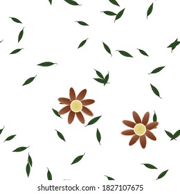 Floral abstract background texture. Seamless flowers pattern.