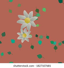 Floral abstract background texture. Seamless flowers pattern.