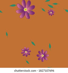 Floral abstract background texture. Seamless flowers pattern.