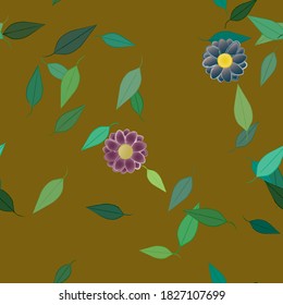 Floral abstract background texture. Seamless flowers pattern.