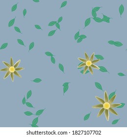 Floral abstract background texture. Seamless flowers pattern.