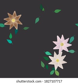 Floral abstract background texture. Seamless flowers pattern.