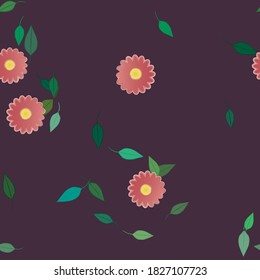 Floral abstract background texture. Seamless flowers pattern.
