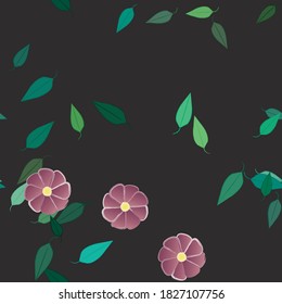Floral abstract background texture. Seamless flowers pattern.