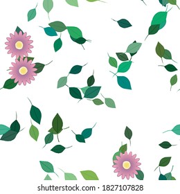 Floral abstract background texture. Seamless flowers pattern.