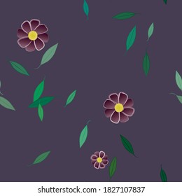 Floral abstract background texture. Seamless flowers pattern.