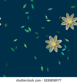 Floral abstract background texture. Seamless flowers pattern.