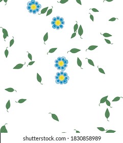 Floral abstract background texture. Seamless flowers pattern.