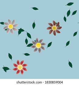 Textura de fondo floral abstracta. Patrón de flores sin foco.