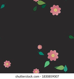 Floral abstract background texture. Seamless flowers pattern.